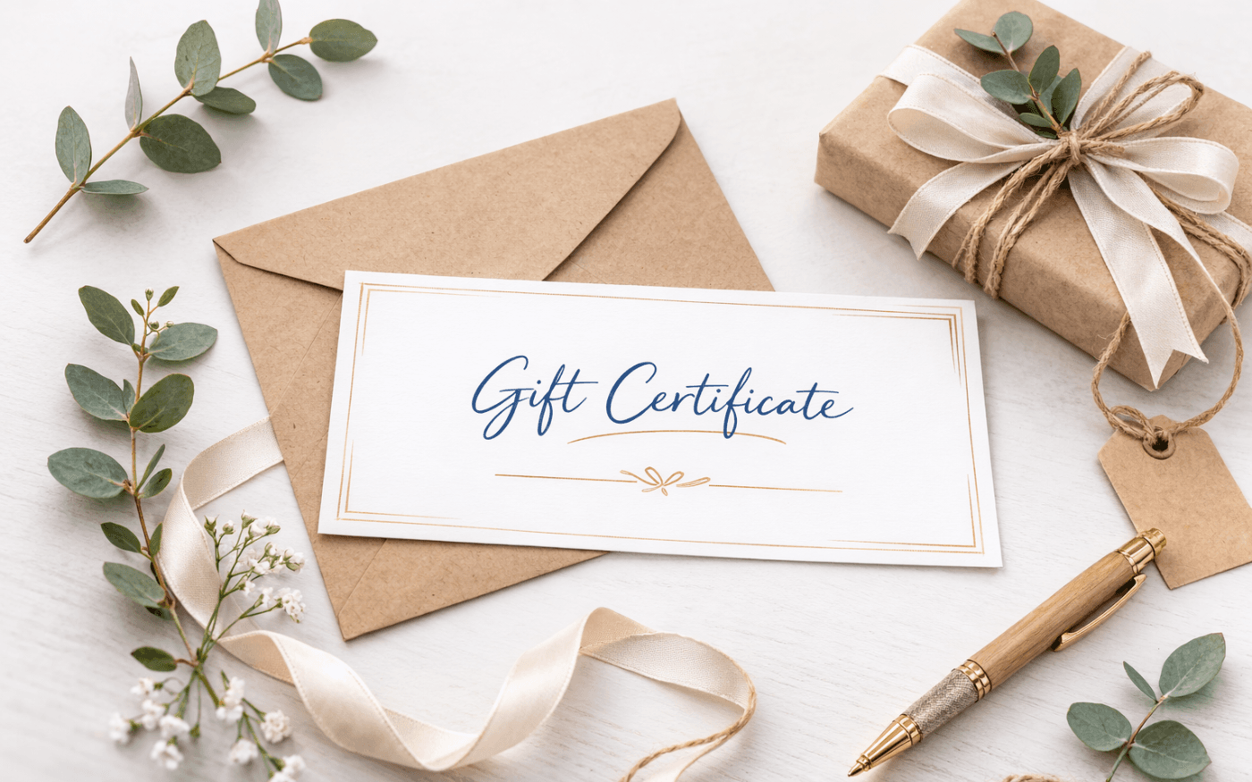 Gift certificate setup and redemption in ReservationKey