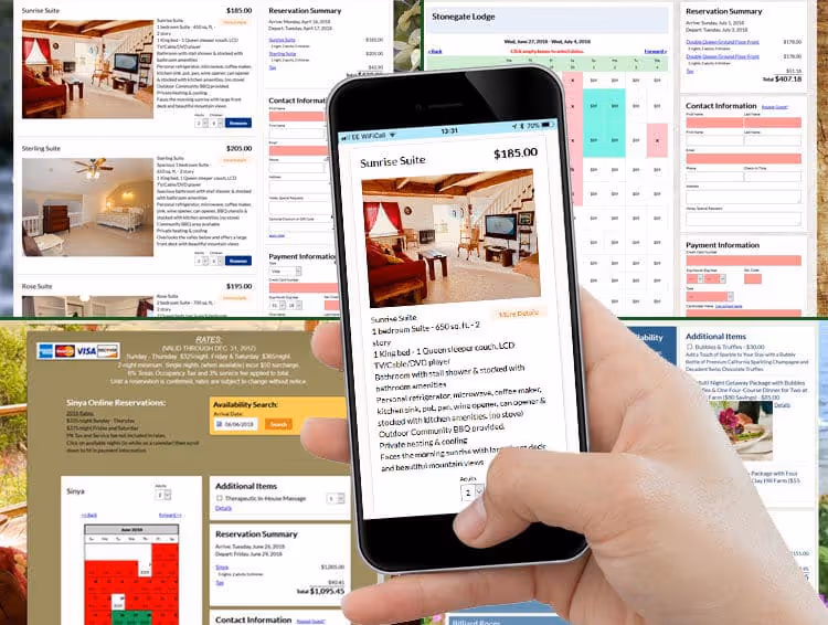 Mobile reservation system for easy bookings