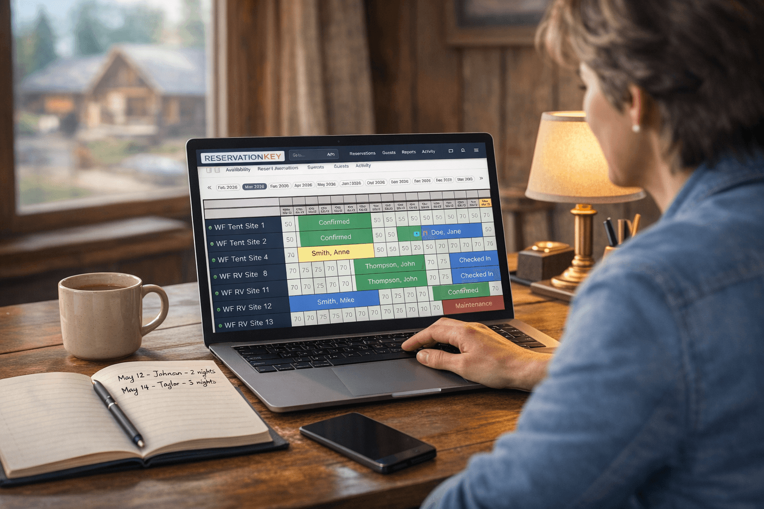 ReservationKey feature overview showing reservation management tools