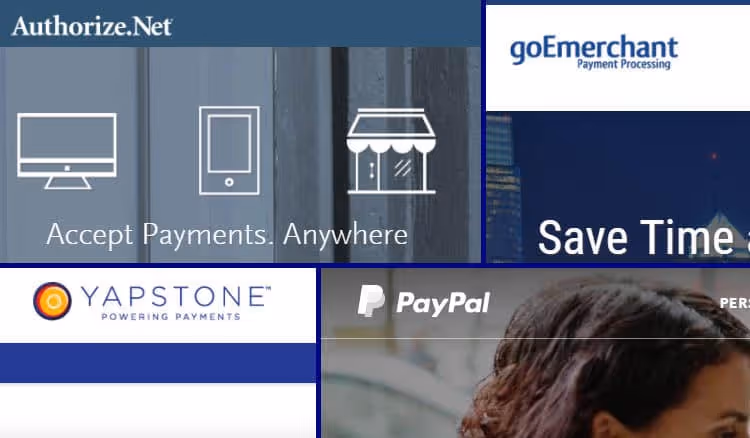 Supported payment processor integrations