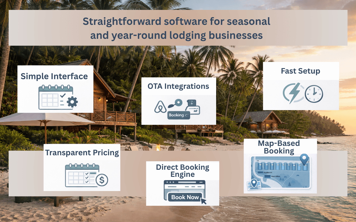 Resort and cabin owners using ReservationKey reservation software