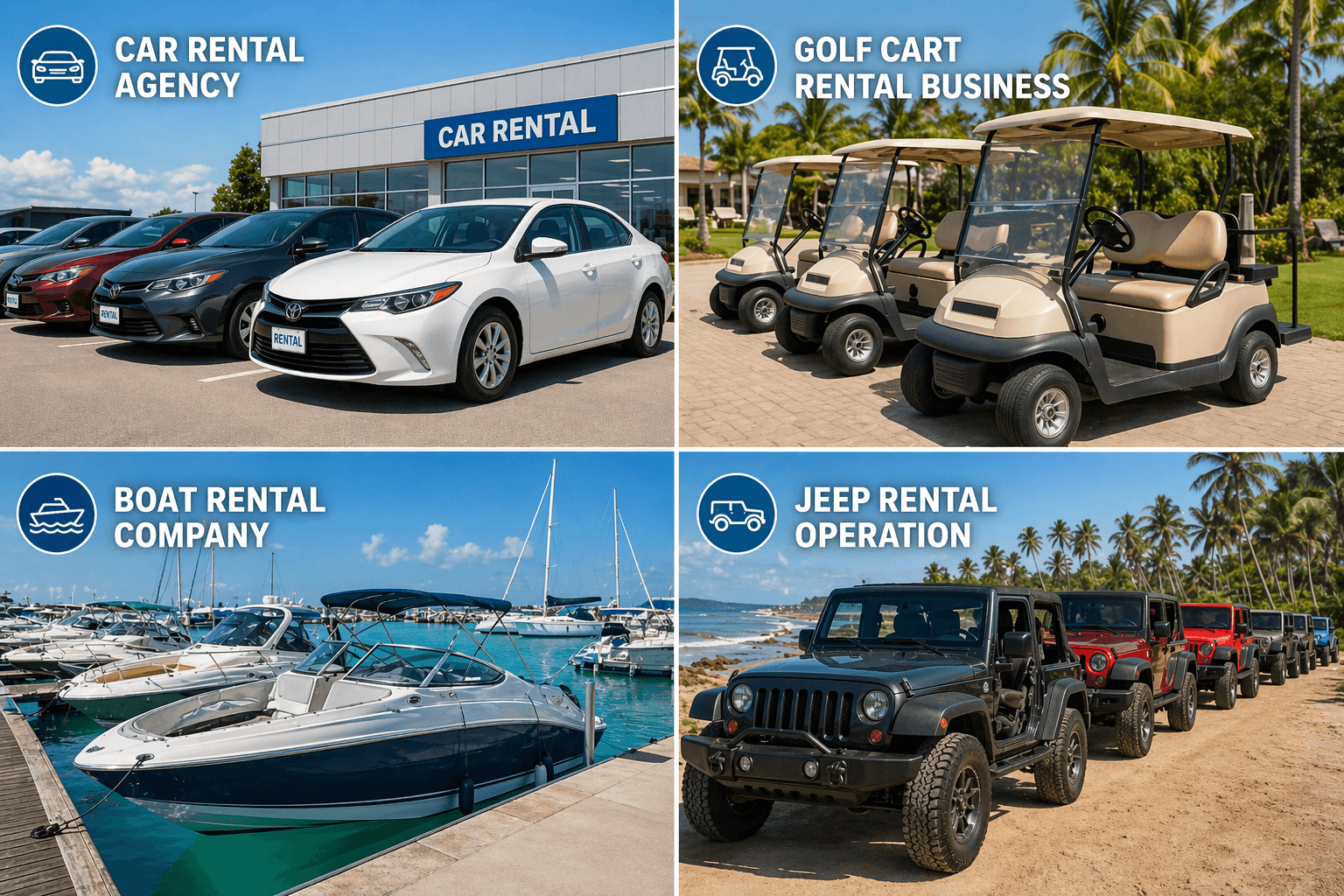 Vehicle rental reservation software for independent fleet businesses