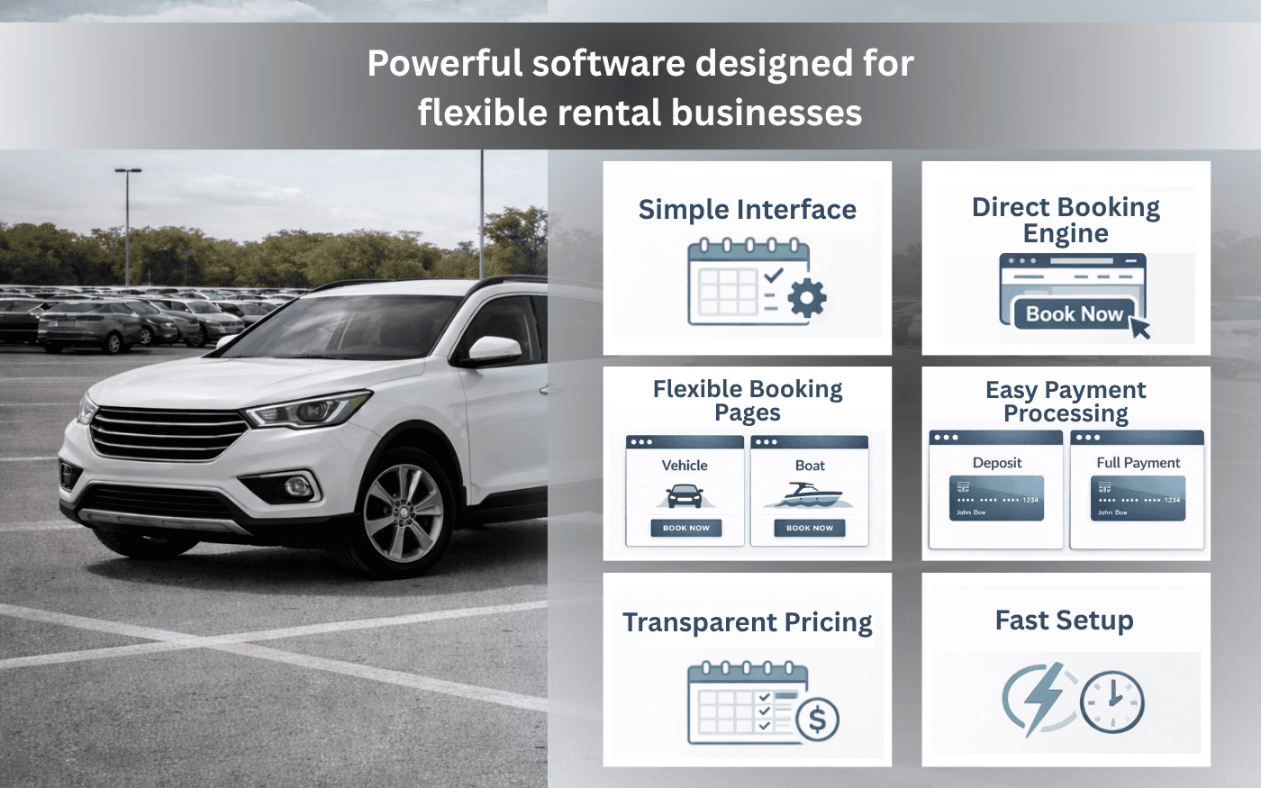 Vehicle rental businesses using ReservationKey booking software