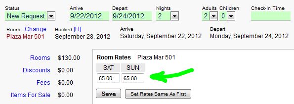 Retention When Changing Reservation Dates