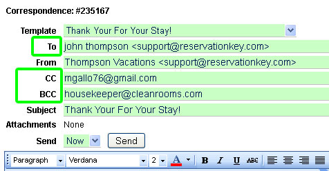 ReservationKey Email Templates with New Features