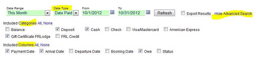 Updates to Payments by Date Report