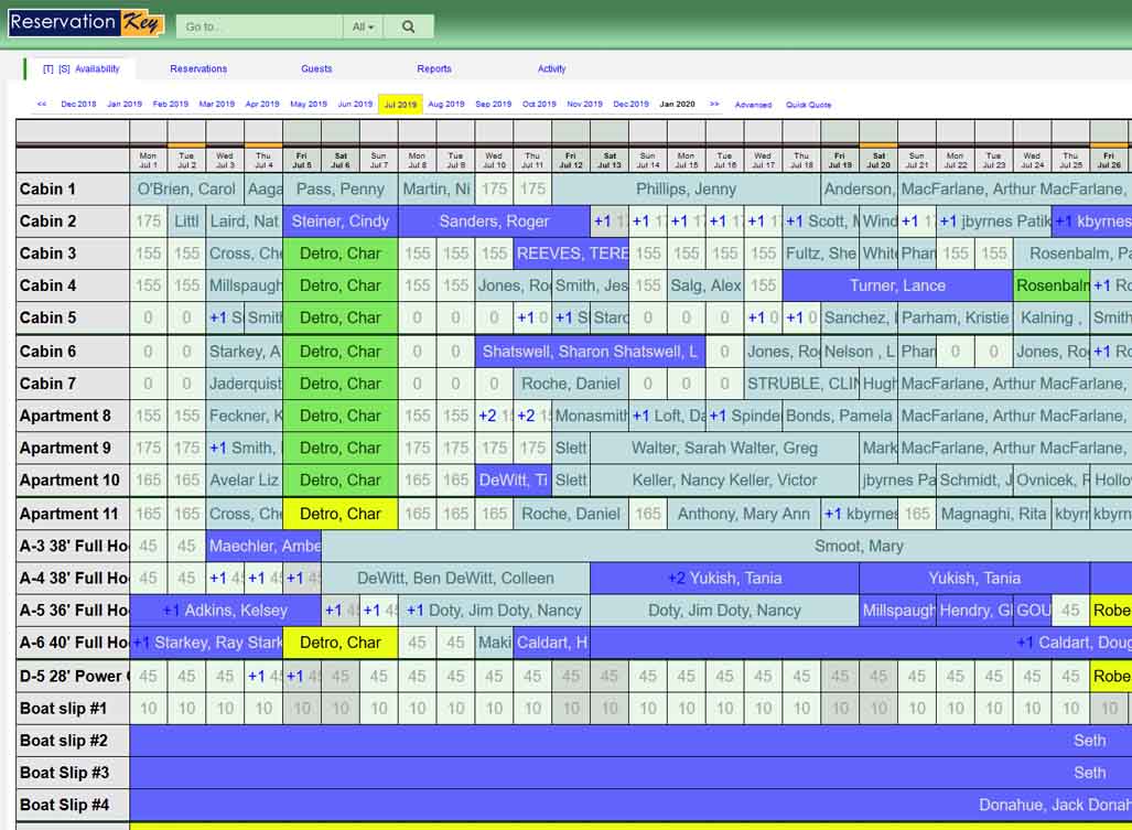 Resort Management Software Reservation System Booking Software