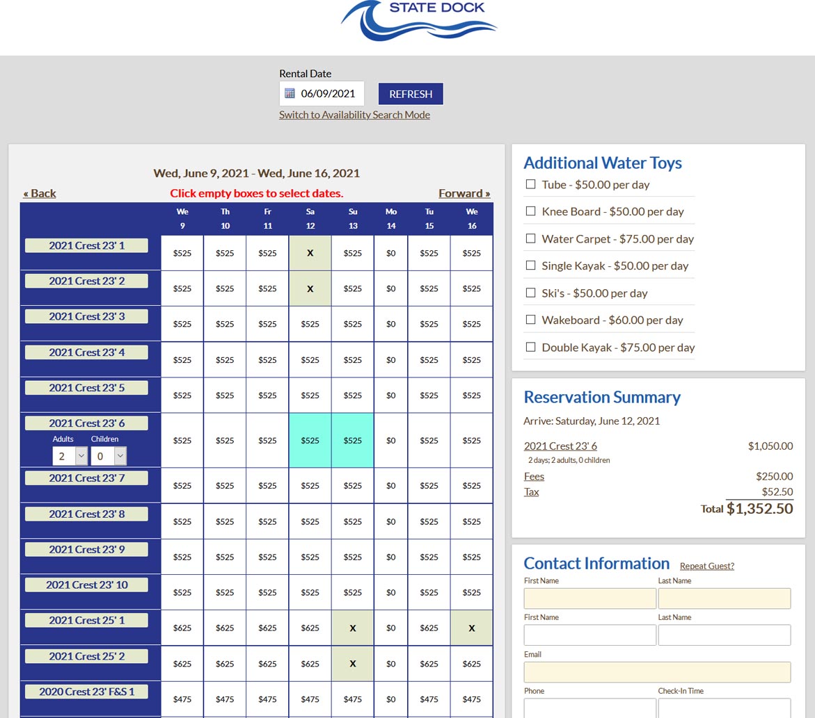 easy booking system